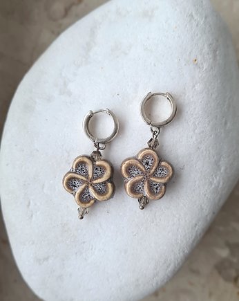 Kolczyki srebrne AUTUMN FLOWERS- unikat, ISSI Jewelry