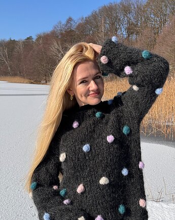 Sweter oversize, Swetry na drutach