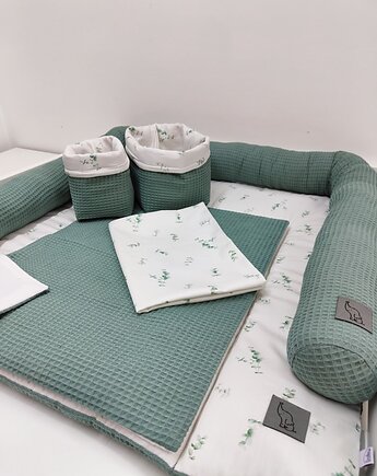Komplet na przewijak, mata do przewijania, przewijak liście eukaliptusa, Enitka Sweet Baby Room