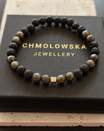 Bransoletka Męska Piryt, Chmolowska Jewellery