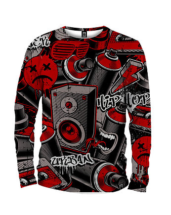 Koszulka Longsleeve Męska DR.CROW Graffiti Spray, DrCrow