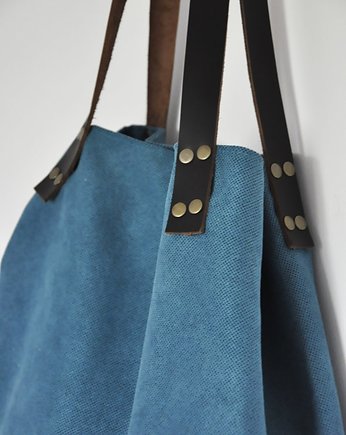 Torba tote XXL - turkus, PRACOWNIA 166