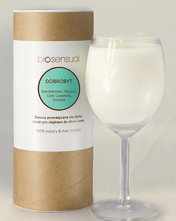 Świeca do masażu i aromaterapii DOBROBYT 200g KIELICH, Biosensual