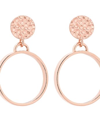 Kolczyki koła z różowego złota, SOTHO