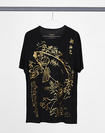 Gold Hiroshige Koi T-shirt MAN, SELVA