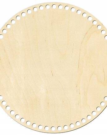 Okrągła Baza Koszyka Szydełkowego Drewniane DNO Spód 30cm 6mm Kosz Mojżesza, smxdsgn