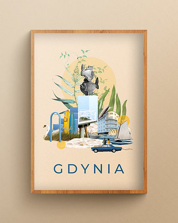 Plakat Gdynia 2.0, W Wirażu Kolażu