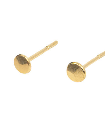 Kolczyki pozłacane Dots: in gold, OM jewellery