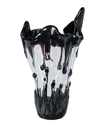 Wazon szklany, włoski design, lata 60, produkcja: Murano, Przetwory design