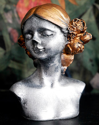 Rzeźba z gipsu  figurka portret kobiety, JBJart Justyna Jaszke