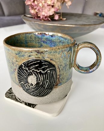 Kubek ceramiczny "Morze, NG Autorska bizuteria ceramiczna