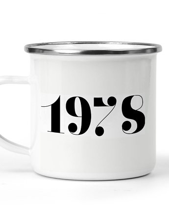 Kubek metalowy rok, data urodzin 4, Kreatywny Warsztat