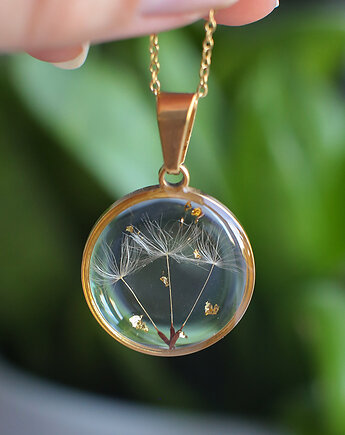 Wisiorek z rzęsek dmuchawca, nature gift