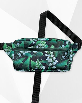 Nerka prostokątna kwiaty kwiatki konwalie zielona, Zdunetti