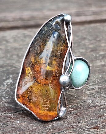 Big - pierścionek regulowany, po drugiej stronie lustra