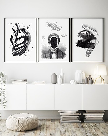 Zestaw plakatów dla chłopaka - black&white, HOG STUDIO