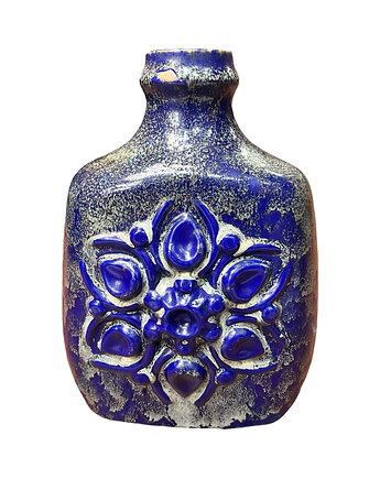 Kobaltowy, duży, ceramiczny wazon Strehla Keramik, Niemcy lata 60., Good Old Things