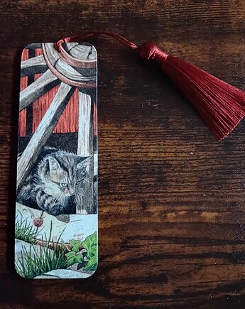 Zakładka do książki, w domu klejone