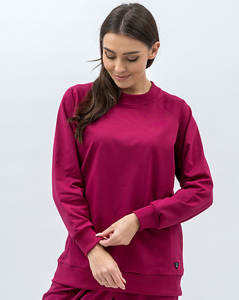Bluza damska raglan basic ,,ADALET" amarant, 3 for U