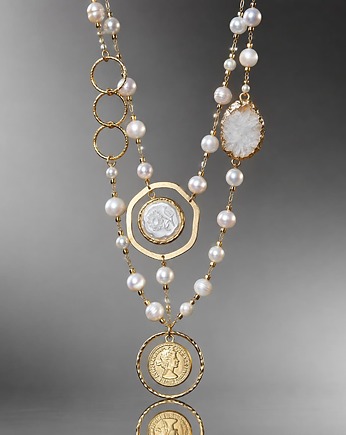 Sautoir /white pearls/ vol. 2 - naszyjnik, KiKa pracownia