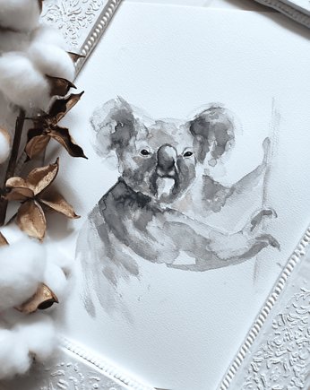 Akwarela koala, Wiktoria Borys Art
