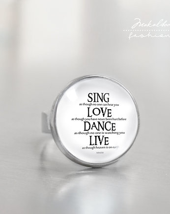Sing love Dence Live - simple ring, Makaliboo