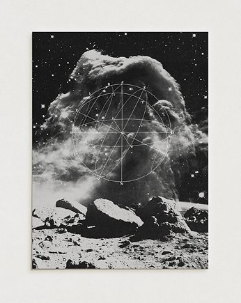 Plakat Vintage space / Oryginalna grafika / poster print, Alina Rybacka