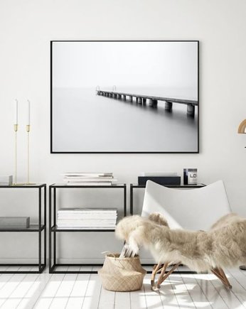 PLAKAT  woda most morski krajobraz, black dot studio