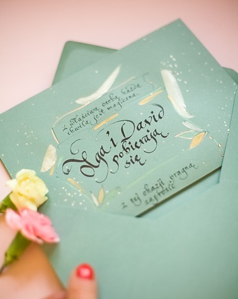 Kaligrafia: personalizowane zaproszenie na ślub i uroczystości pisane ręcznie, Annagrafia