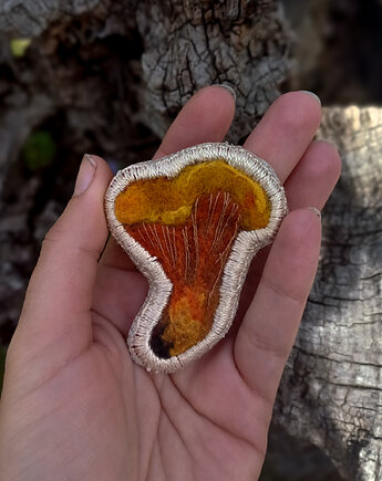 Przypinka z grzybem, Splot tapestry