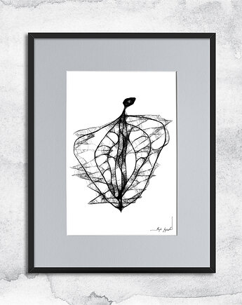 Minimalistyczna grafika z ramą - nr 41, Maja Gajewska