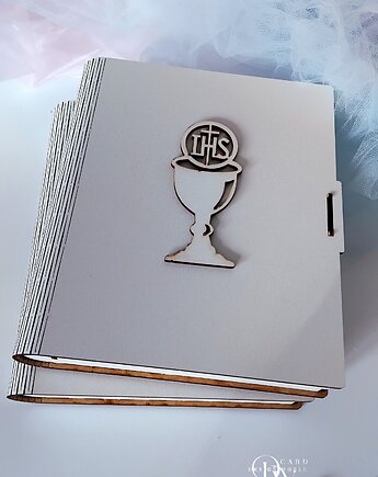 Pudełko na Biblię, pudełeczko na pamiątkę komunijną, Card Design World