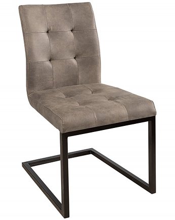 Krzesło vintage Oxford brązowoszare mikrofibra 90cm, Home Design