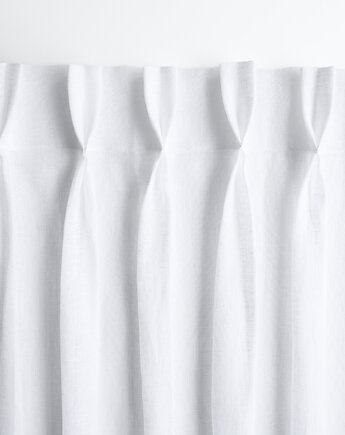 Zasłona na fleksach MUŚLIN PURE WHITE, so linen!