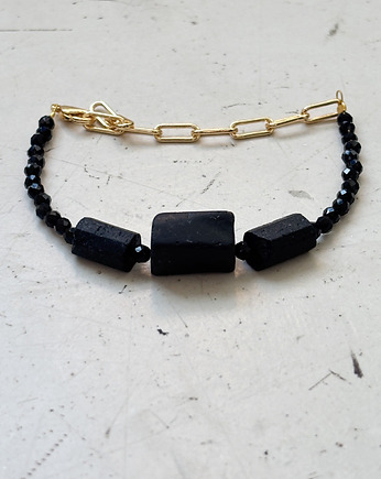 Bransoletka damska Turmalin i onyks, Chmolowska Jewellery