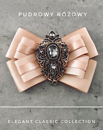 Brosza  Elegant Classic NEW, Pudrowy Różowy