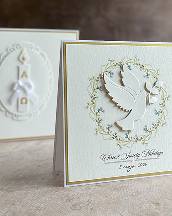 Pamiątka chrztu w pudełku z kopertą, 49F, Anna Art and Crafts