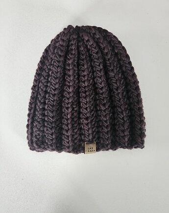 Czapka wełniana ciemny brąz, Las i Łąka