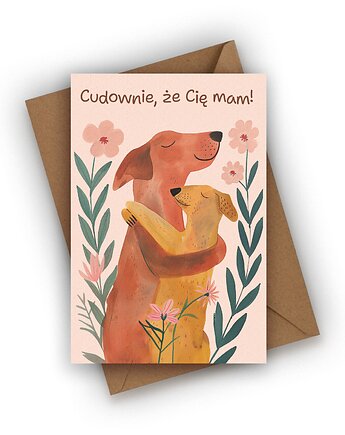 Kartka okolicznościowa- Cudownie, że Cię mam!, Czarna Owca Karteczki