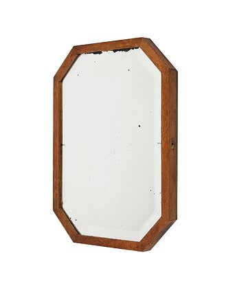 Lustro toaletkowe w drewnianej ramie, Think Modern