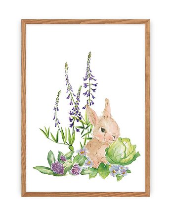 Obrazek Forest Story Hare 30x40cm, Yellow Tipi