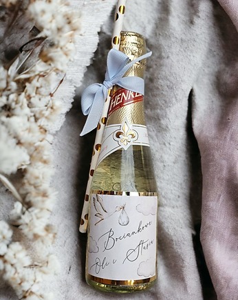 Bezalkoholowy napój Baby Shower Bociankowe Urodziny, DrukLove