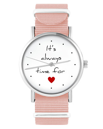 Zegarek - Love time - brzoskwiniowy róż, yenoo