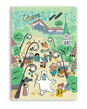 Zeszyt A5 Tatry Zakopane Krupówki Wozy, Gliniana Kura