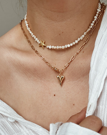 Naszyjnik z pereł naturalnych gwiazda, Chmolowska Jewellery