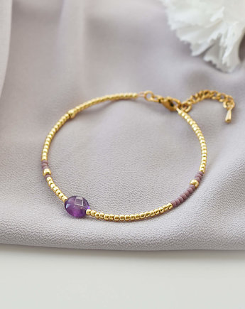Bransoletka Gypsy z Ametystem, Ilovehandmade