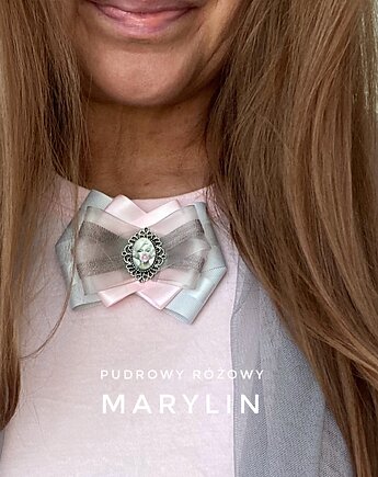 Kolekcja Brosz z Marilyn Monroe NOWOŚĆ Ikona Stylu, Pudrowy Różowy