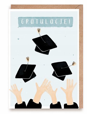 Kartka z gratulacjami na zakończenie studiów - "Gratulacje!", Cardie