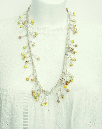 Yellow Balls Naszyjnik lniany, galeria nuit