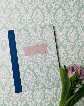 Zielono mi - notes A5, w granatową linię, Pracownia Szeptem